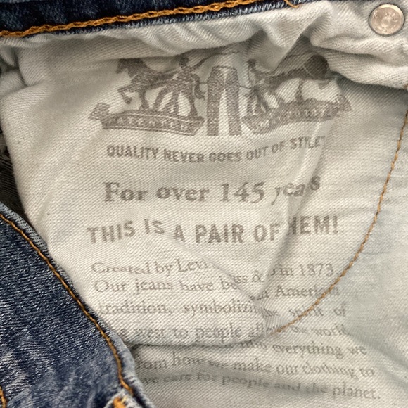 Levi’s 559 Red Tab Size 36X32 Medium Wash Straight Leg Jeans - Picture 9 of 10